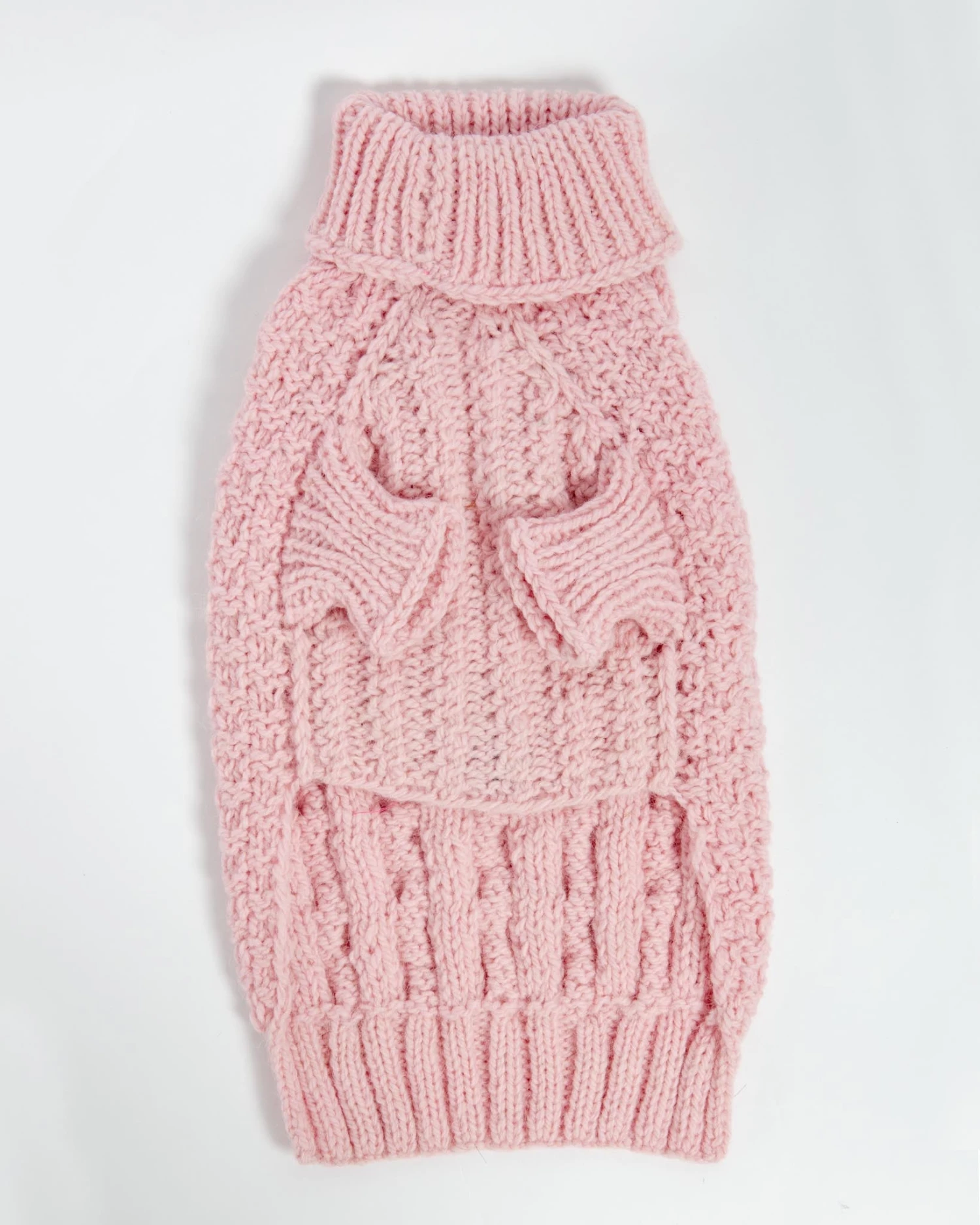 DOG & CO. COLLECTION Downtown Roll Neck Dog Sweater In Rose - Image 4