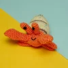 KNIT KNACKS Shelly The Hermit Crab Organic Knit Dog Toy