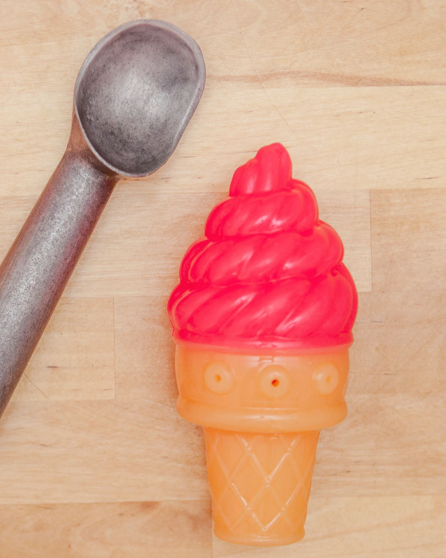 COOL PUP Freeze-Me Ice Cream Cone Dog Toy In Pink - Image 2