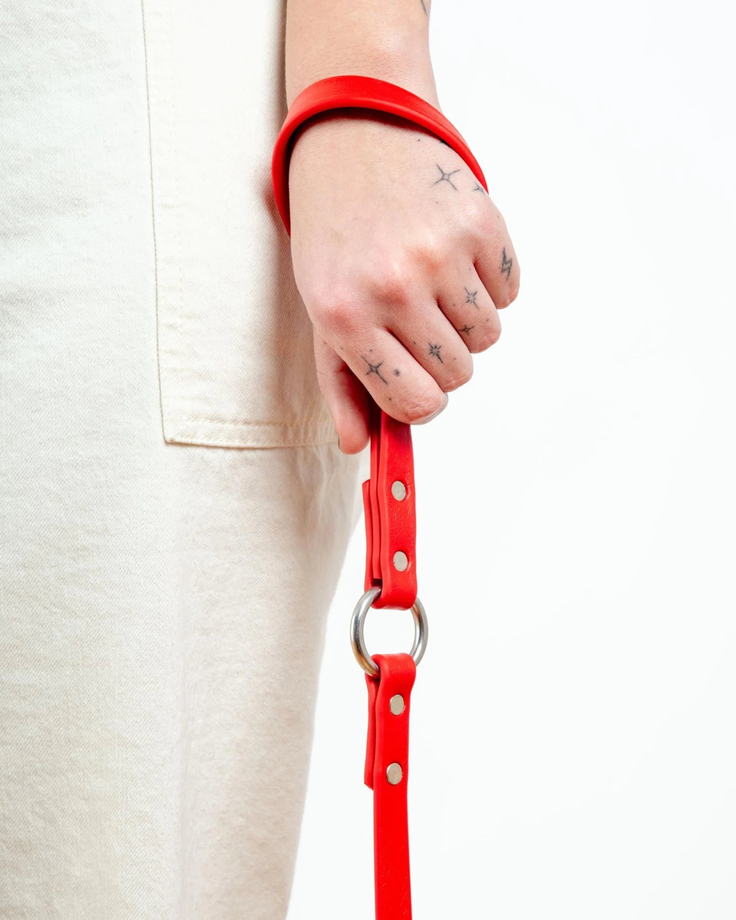 DOG & CO. COLLECTION City Leash In Real Red (Made In The USA) - Image 2