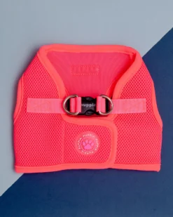 PUPPIA Soft Vest Dog Harness In Neon Pink (FINAL SALE)