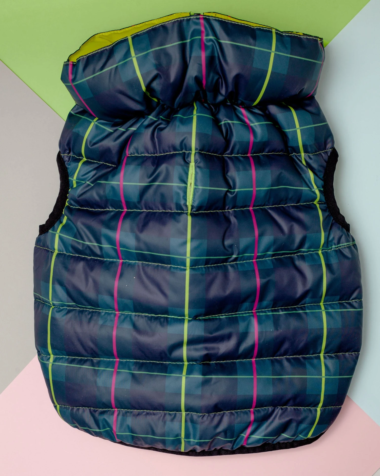 AIRYVEST For DOG & CO. Reversible AiryVest In Hunter Plaid + Neon Yellow (DOG & CO. Exclusive) - Image 4