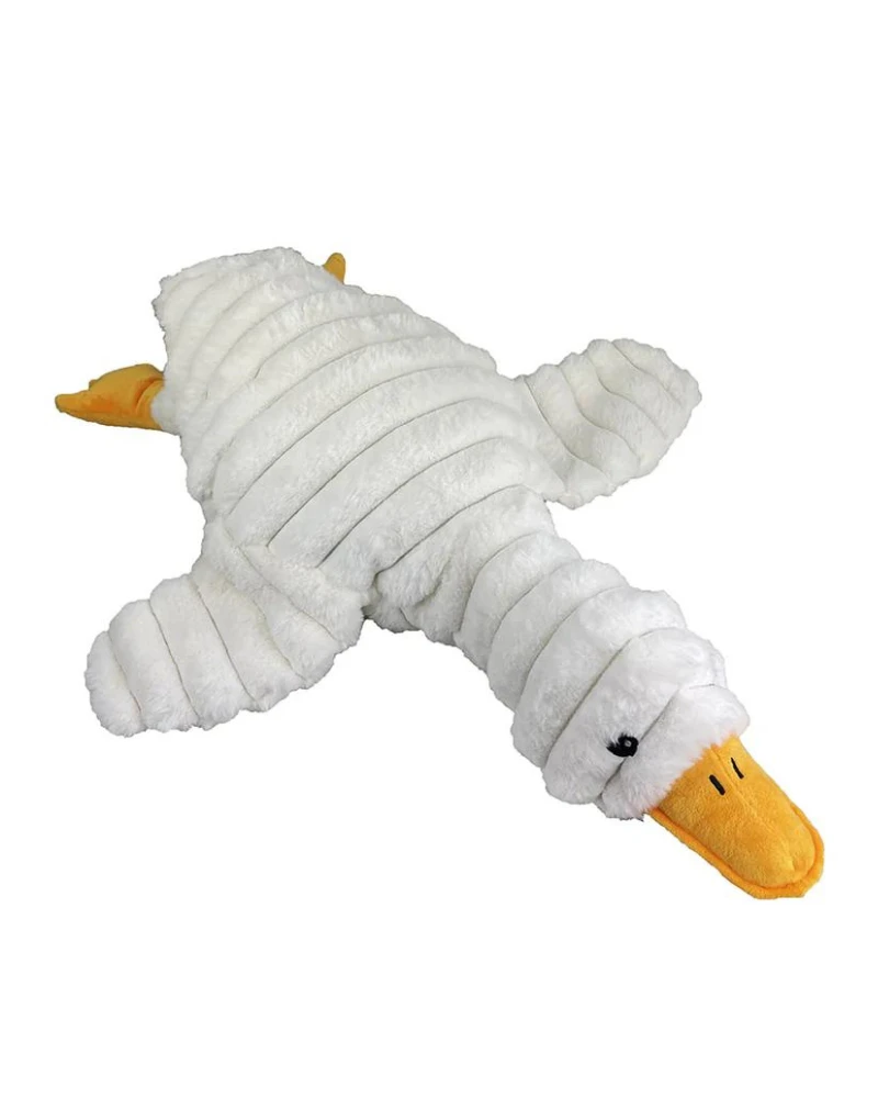 PET LOU Gus The Goose Plush Squeaky Dog Toy - Image 4