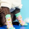 DOGGIE DESIGN Non-Skid Dog Socks In Pineapple