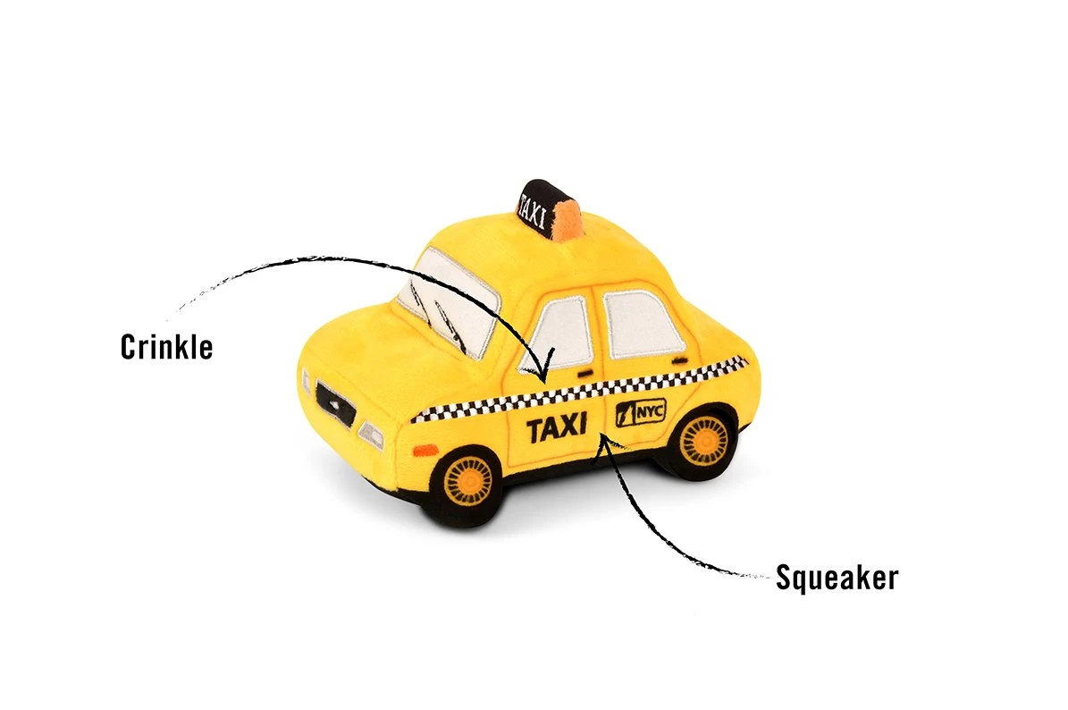 P.L.A.Y. Canine Commute Taxi Plush Crinkle + Squeaky Dog Toy - Image 4