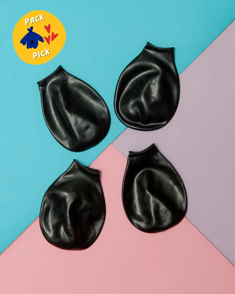 PAWZ Natural Rubber Dog Boots In Black