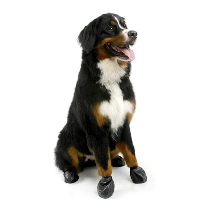 PAWZ Natural Rubber Dog Boots In Black - Image 2
