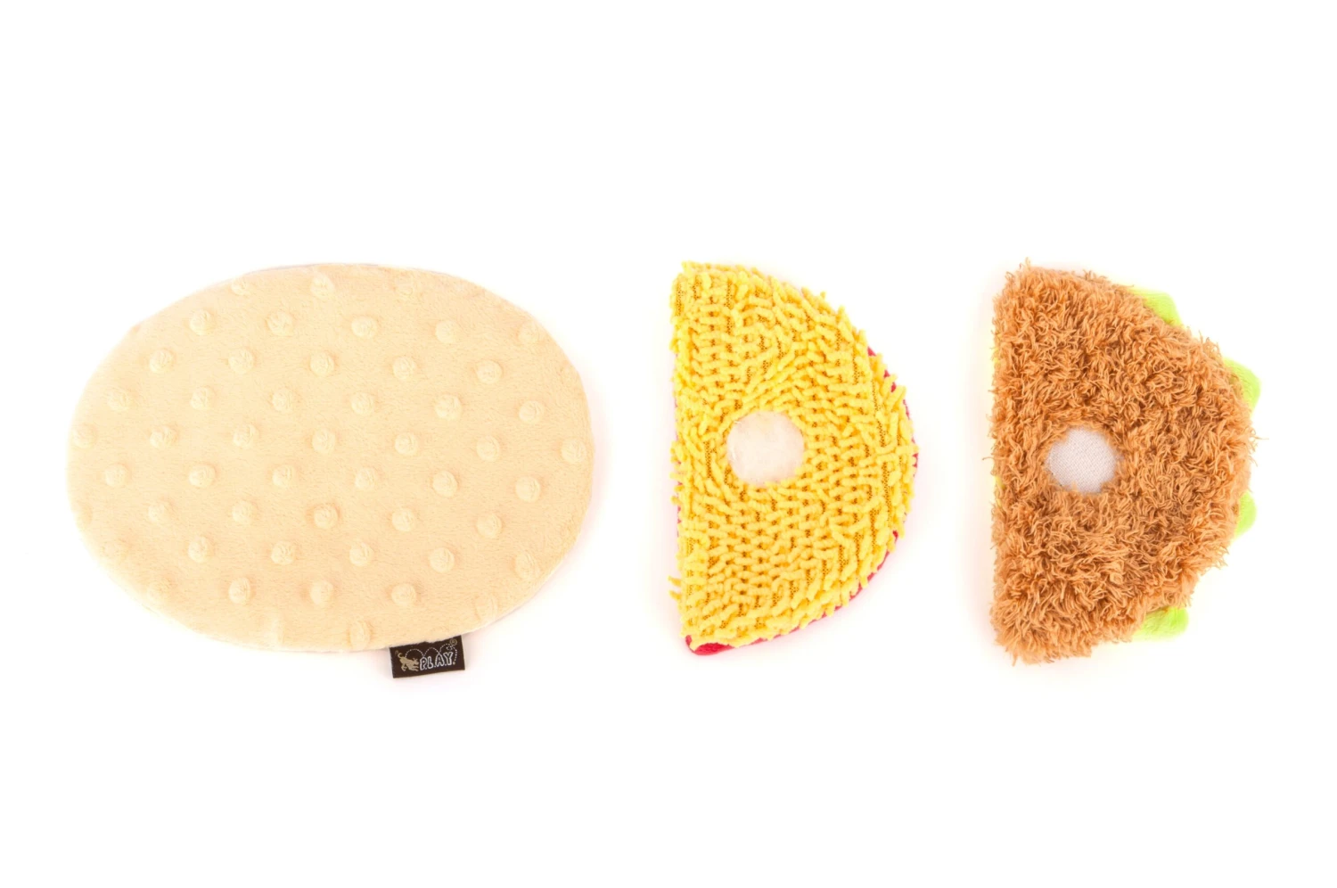 P.L.A.Y. Plush Taco Crinkle & Squeak Dog Toy - Image 7