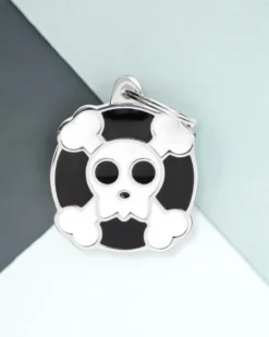 MY FAMILY (Not So Scary) Skull Custom Pet ID Tag