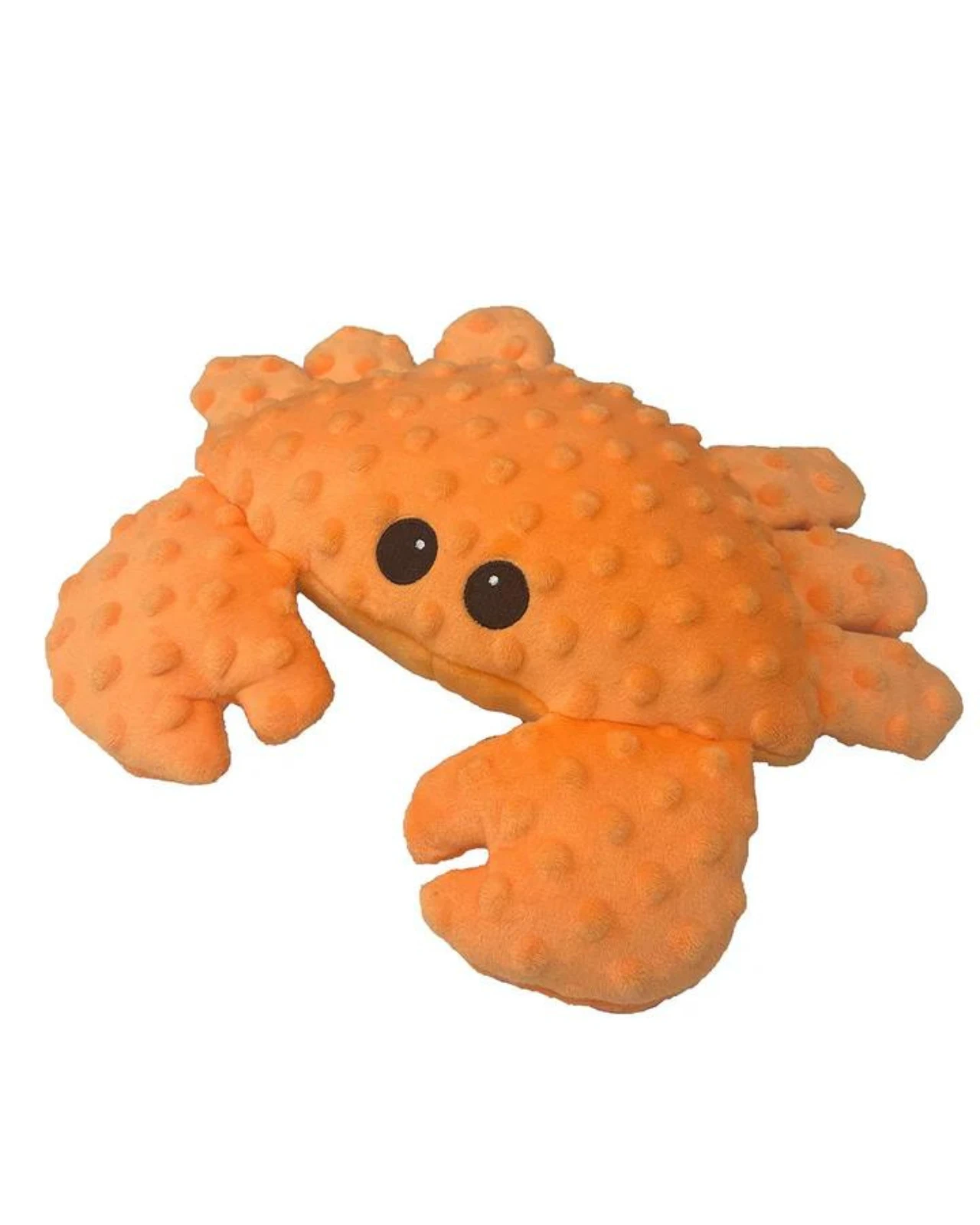 PET LOU Dotty The Crab Squeaky Plush Dog Toy - Image 3