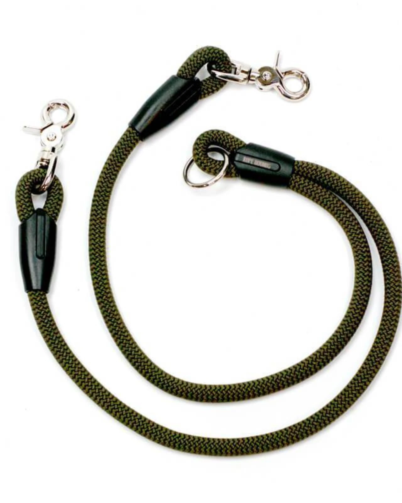 ROPE HOUNDS Splitter Dog Leash In Mossy Earth (Made In The USA)