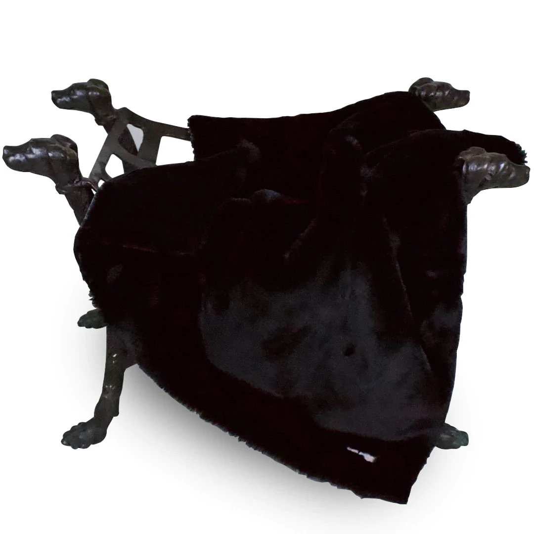 HELLO DOGGIE Divine Plus Dog Blanket In Black (Made In The USA)