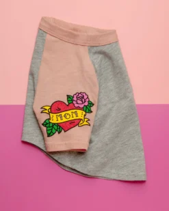 MODERN BEAST Mom Tattoo Tee In Pink