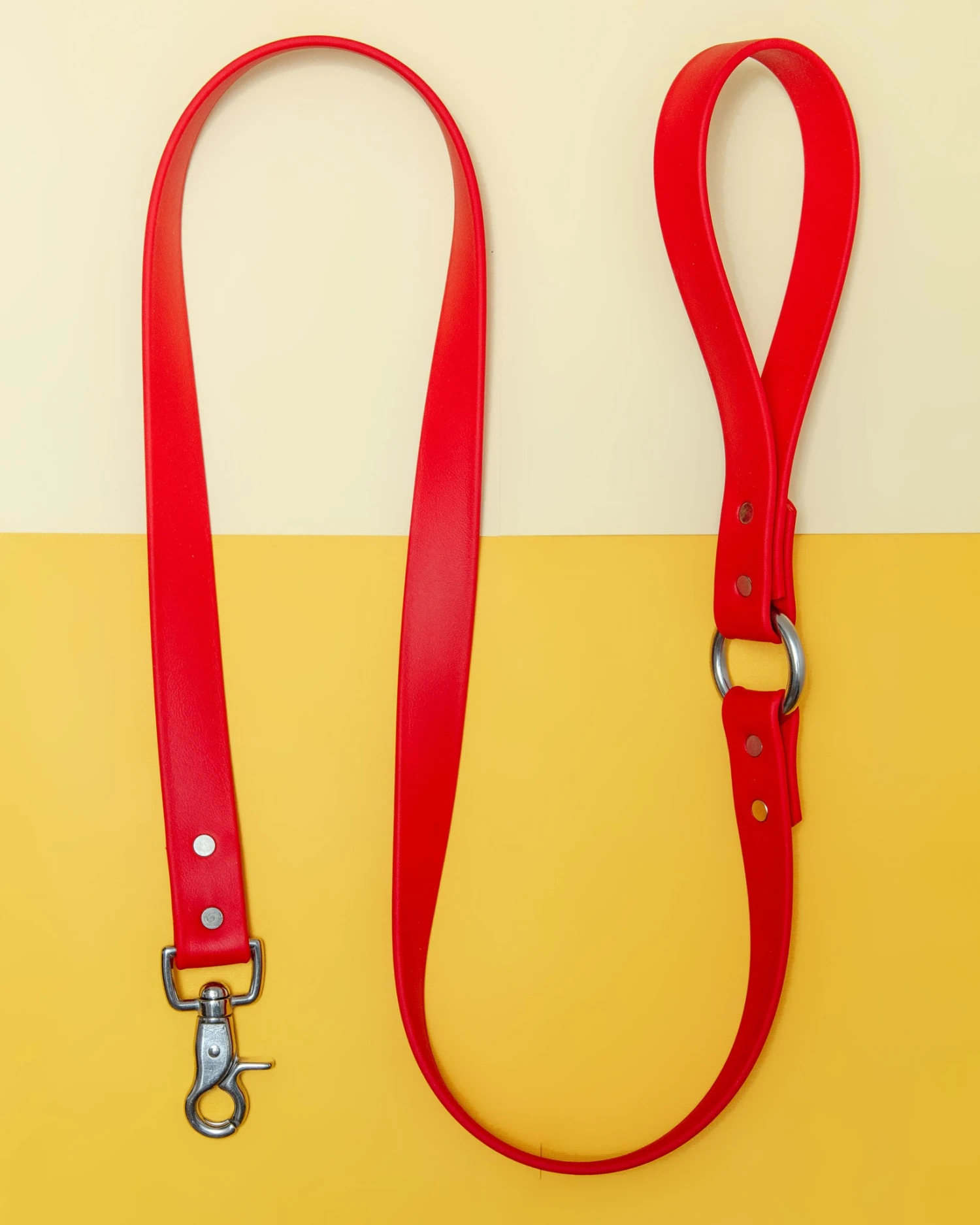 DOG & CO. COLLECTION City Leash In Real Red (Made In The USA) - Image 3