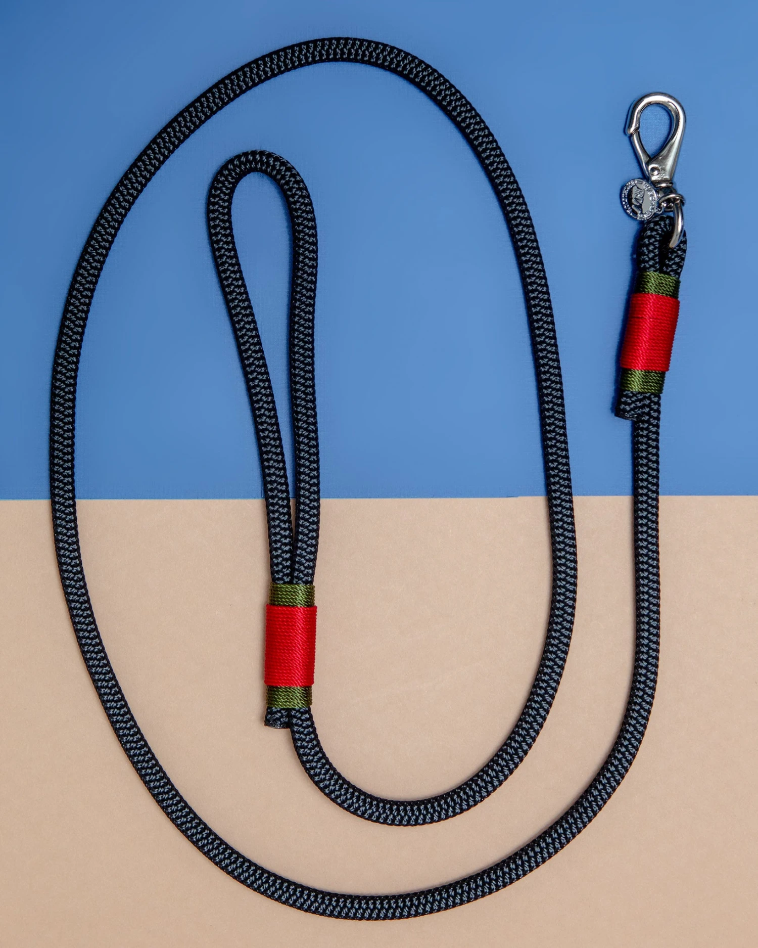 RUGGED WRIST Black, Red & Olive Rope Dog Collar (Made In The USA) (FINAL SALE) - Image 3