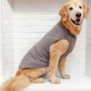 GOLD PAW Pullover Stretch Dog Fleece In Charcoal Grey