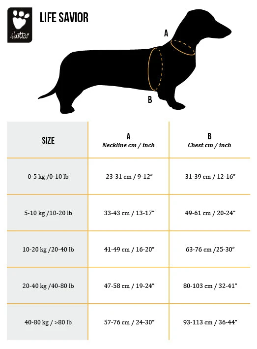 HURTTA Life Savior Dog Life Jacket In Golden Yellow (FINAL SALE) - Image 10