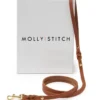 MOLLY & STITCH Butter Leather Dog Leash In Sahara Cognac (Made In Austria)